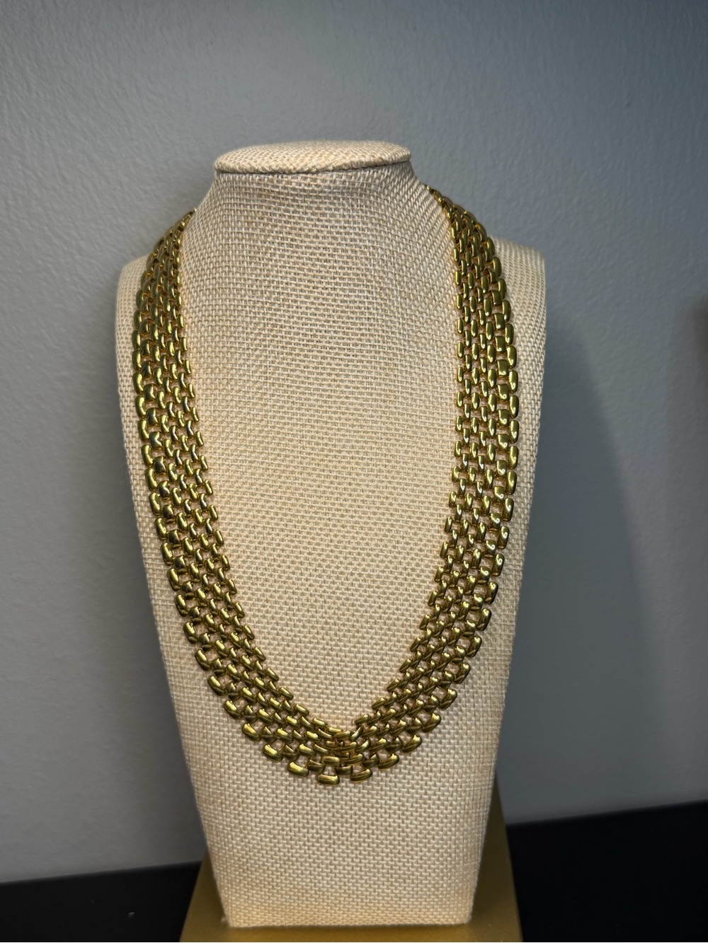 Premier Designs Gold-Tone Multi-Strand Link Necklace